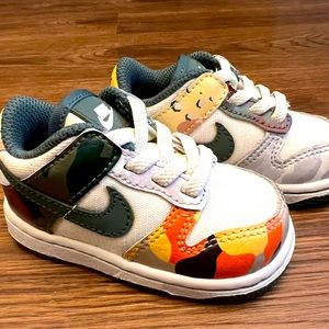 Nike Dunk Low Sail Multi-Camo - Baby/Toddler Size 4C